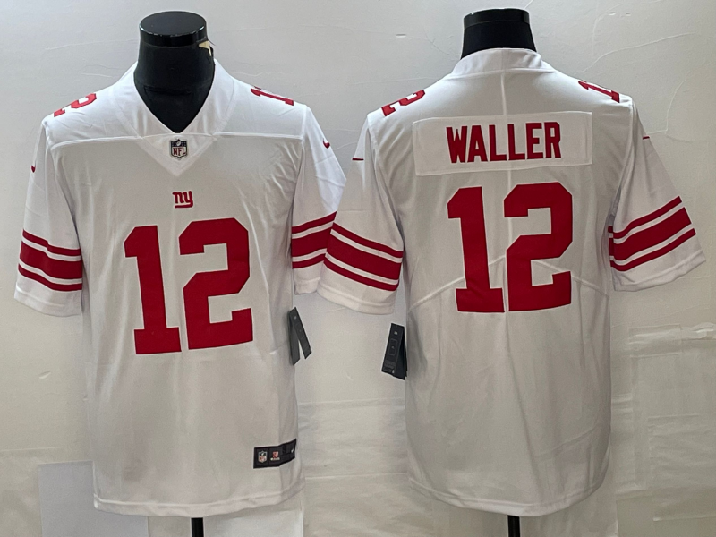 Men's New York Giants Darren Waller #12 White Away Jersey